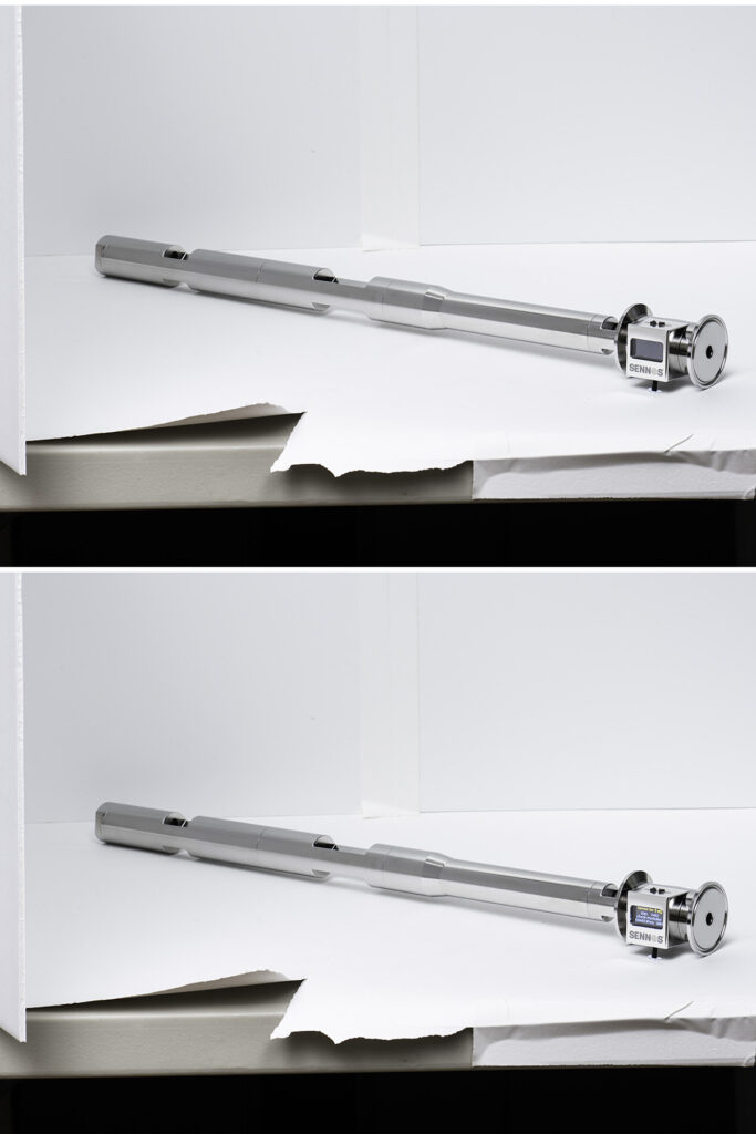product-photography-consistency-led-display-variation-industrial-sensor-comparison - Brian Mullins | Commercial & Event Photographer Based in Raleigh Comparison of industrial sensor product photography showing consistent lighting and composition with LED display off and on across variations
