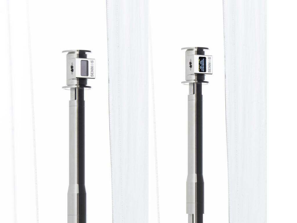 product-photography-led-display-capture-process-industrial-sensor-lighting-variation - Brian Mullins | Commercial & Event Photographer Based in Raleigh Side by side comparison of an industrial sensor photographed with LED display off and on during studio product photography capture process